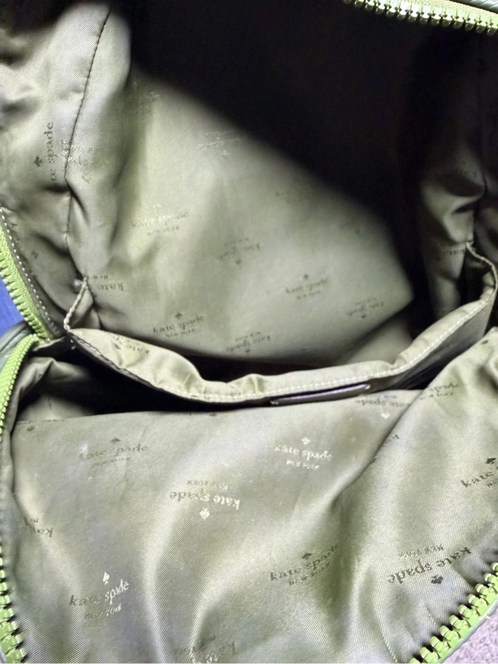 Kate Spade Camden Quilted Large Backpack - Kelp Green Nylon Puffer